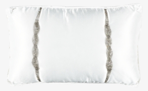 Image For 12x20" White Satin Decorative Pillow With - Throw Pillow
