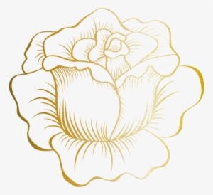 Kaz Creations Deco Gold Flower - Rose Images For Drawing