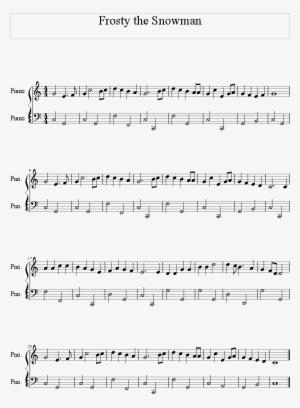 Frosty The Snowman Bassline Score - Frosty The Snowman Piano Notes With Letters