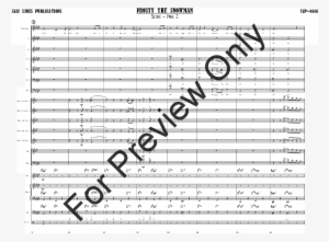 Frosty The Snowman Thumbnail - Luck Be A Lady Music Score