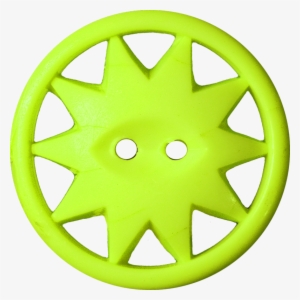 Button With Ten Pointed Star Inscribed In A Circle, - Hubcap