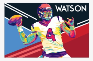 Deshaun Watson Pop Art Poster - Houston Texans