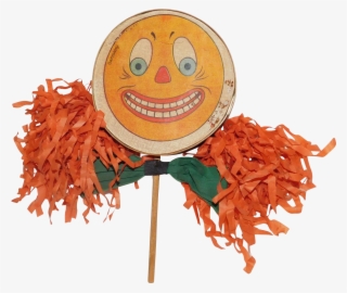 Jack O' Lantern Larger Size Clown Face Halloween Drum - Smiley