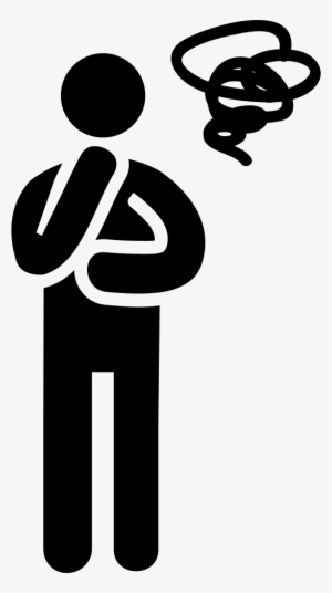 Man Angry - - Person Thinking Icon Transparent