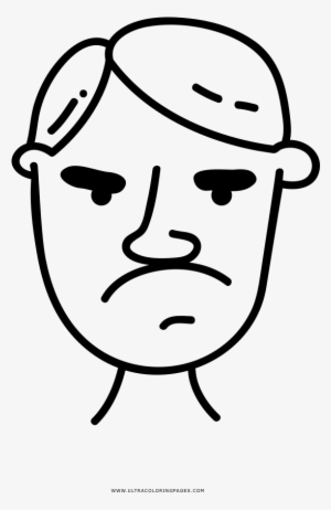 Angry Man Coloring Page - ما اسم هذه الاكلة