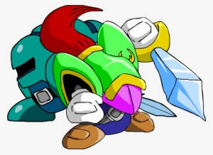 blade clipart knight sword - kirby sword knight and blade knight