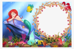 Ariel Clipart Frame - Disney Princess Frames Transparent