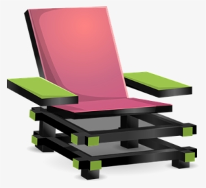 Chair, Pink, Furniture, Armchair - Møbler