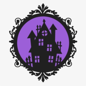 Haunted House Frame Svg Scrapbook Cut File Cute Clipart - Scalable Vector Graphics