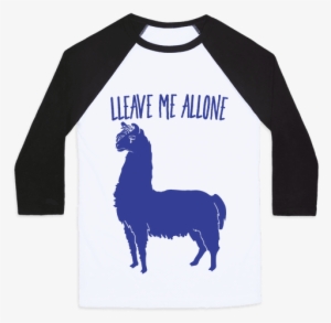 Leave Me Alone Llama Baseball Tee - T Shirt Porco Rosso