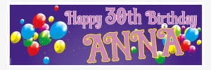 30th Birthday - 30th Birthday Banners Samples