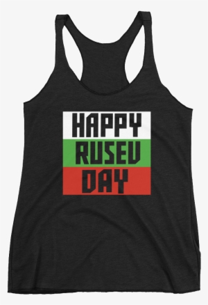 Rusev "happy Rusev Day" Women's Racerback Tank - Clark And Addison - Wrigley Field - Chicago Cubs -