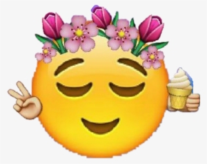 Emoji Emotions Flower Peace Ice Hipsterspirits Smile