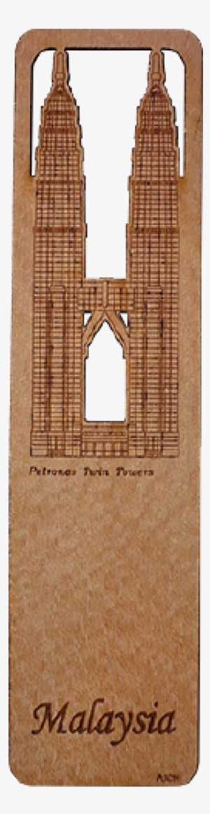 Wood Veneer Bookmarks - Petronas Towers