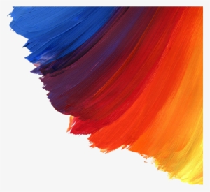 Ftestickers Watercolor Paint Corne Border Rainbowcolors - Paint Brush Png