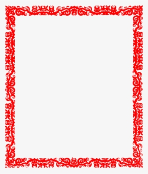 Red Borders Png - Red Border Design Png