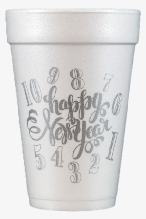 Pre-printed Styrofoam Cups Happy New Year - Cups Happy New Year