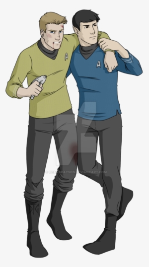 Image Library Library Commission And By Deangrayson - Captain Kirk And Spock Fanart