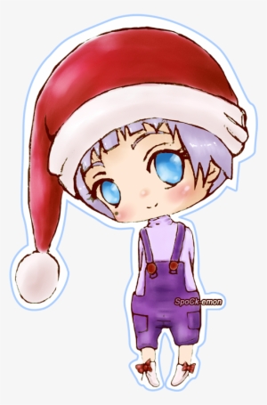 Ai In Santa - Chibi Boy With Christmas Hat