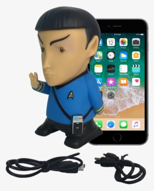 Star Trek - Tos - Mr - Spock Bluetooth® Figure Speaker - Apple Iphone 7 Plus - Silver
