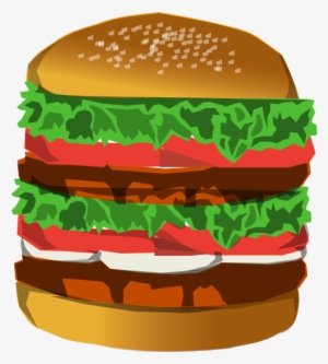 Graphic Transparent Deluxe Clip Art At Clker Com Vector - My Journal: 6x9 Blank Lined Journal - Burger Food