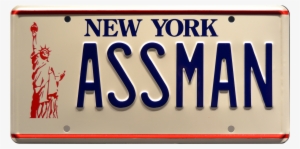 Assman Prop Plate Movie Memorabilia From Seinfeld Starring - Ass Man License Plates