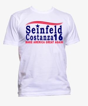 Seinfeld Costanza Presidential Campaign White Tee Shirt - Taylor Swift Rep Shirt Font