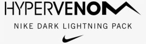 Nike Hypervenom Phantom Ii Dark Lightning - Nike Hypervenom Logo Png