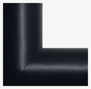 1" Thick Black Rounded Modern Frame - Darkness