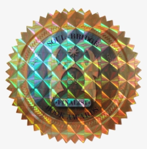 Exclusive Color-gold Hologram Foil Sticker - Sticker