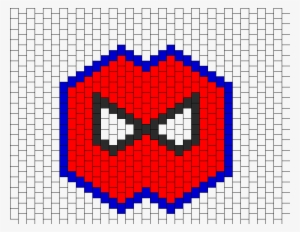 Spiderman Mask Bead Pattern - Kandi Mask Pattern Deadpool