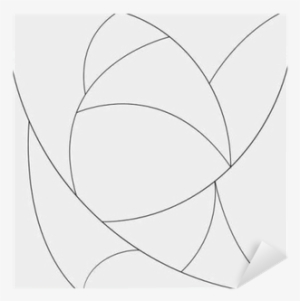 Geometric Simple Black And White Minimalistic Pattern, - Sketch