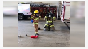 Florida Kid Beats Firefighter In Bunker Gear Challenge - Firefighter