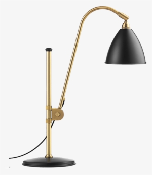 Bl1 Table Lamp With Charcoal Black/brass - Bestlite Bl1 Table Lamp
