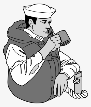 Navy Drawing Sailor Line Art Soldier - Navy Drawing