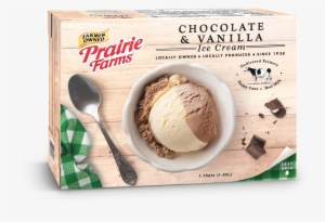 Chocolate & Vanilla - Prairie Farms Dairy Prairie Farms Rocky Road Ice Cream,
