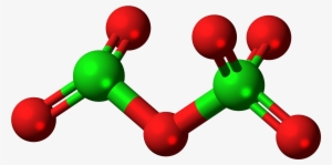 Dichlorine-hexoxide Molecule Ball - Dichlorine Pentoxide