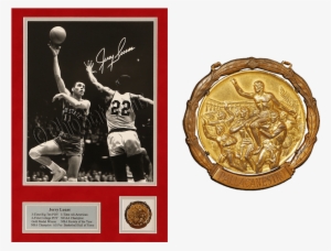 Jerry & Trophy - Jerry Lucas Autographed Photograph - 8x10 Inch Framed