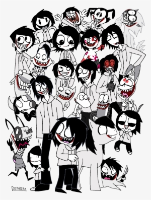 Mammal Vertebrate Cartoon Head Fictional Character - Jeff The Killer Tim Burton Style