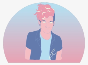 Did A Quick Lil Palette Drawing Of Josh Instead Of - Illustration