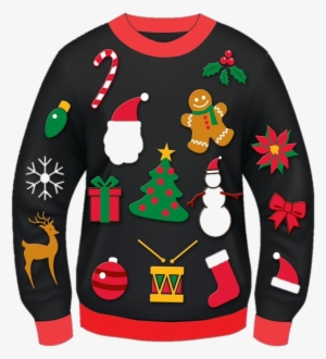 Let's Celebrate On Tuesday, December 19 Wear Your Ugliest - Ugly Christmas Sweater Png