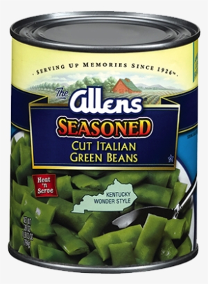 Italian Cut Green Beans Seasoned Southern Style - Allen Green Beans