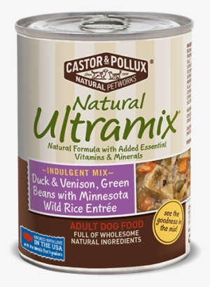 Natural Ultramix® Duck & Venison, Green Beans With - Castor & Pollux - Natural Ultramix Adult Dog Food