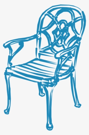 Cartoon Rocking Chair - Blue Chair Clip Art