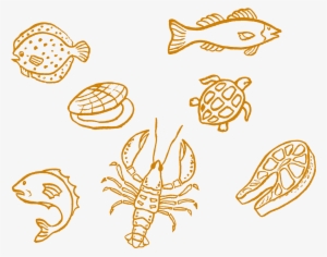 Crab Food Illustration Chalk - Food Chalk Art Png