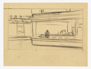 Edward Hopper Nighthawks Sketch