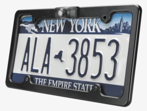 Color Cmos Camera With Integrated License Plate Frame - New York License Plate