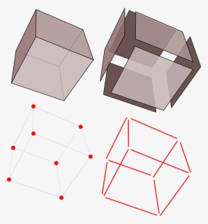 Red, Faces, Cube, Cubes, Dots, Lines, Math, Geometry - Cube