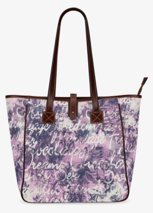 English Words With Purple Background Classic Tote Bag - Tote Bag