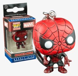 Spider-man Red & Black Suit Funko Pocket Pop Vinyl - Spider Man Pocket Pop